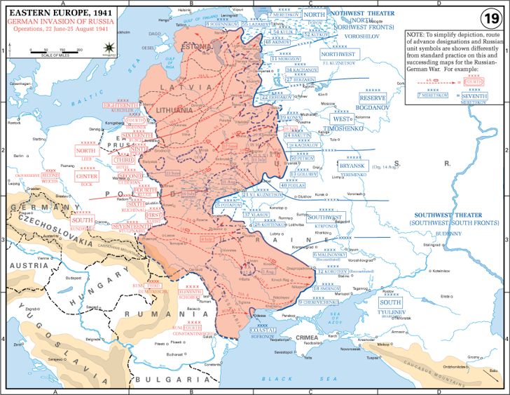 Map of Operation Barbarossa: Frontier Battles